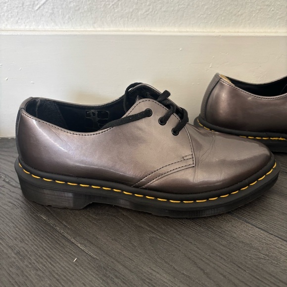 Doc Martens Oxford Boots Enamel Eye Pewter Size 8 Dupree The Original main image 8